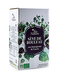 Bag-in-Box de sève de bouleau Bio cassis 2 LITRES